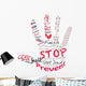 Stop Right Hand Wall Decal