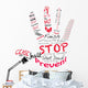 Stop Right Hand Wall Decal