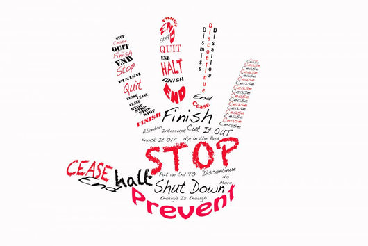 Stop Right Hand Wall Decal