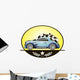 Illustration Retro Car Vector Wall Decal