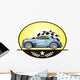 Illustration Retro Car Vector Wall Decal