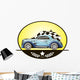Illustration Retro Car Vector Wall Decal