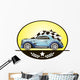 Illustration Retro Car Vector Wall Decal