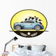Illustration Retro Car Vector Wall Decal