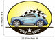 Illustration Retro Car Vector Wall Decal