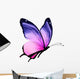 Color butterfly, isolated on white background Wall Decal