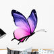 Color butterfly, isolated on white background Wall Decal