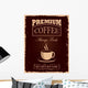 Vintage Coffee Poster Wall Decal