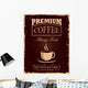 Vintage Coffee Poster Wall Decal