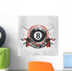 Grunge billiard background Wall Decal