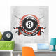 Grunge billiard background Wall Decal