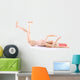 Mousetrap Captured Wooden Mannequin Wall Decal