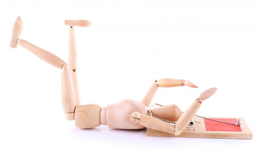 Mousetrap Captured Wooden Mannequin