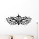 Beautiful vector mask illustration isolated on white background Wall Decal