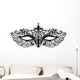 Beautiful vector mask illustration isolated on white background Wall Decal