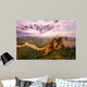 skyline and great wall during sunrise  Wall Decal