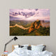 skyline and great wall during sunrise  Wall Decal