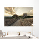 skyline and great wall during sunrise  Wall Decal