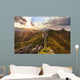 skyline and great wall during sunrise  Wall Decal