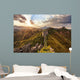 skyline and great wall during sunrise  Wall Decal