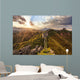 skyline and great wall during sunrise  Wall Decal