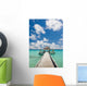 Road to the spa room on the pier. Concept of bodycare Wall Decal