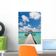 Road to the spa room on the pier. Concept of bodycare Wall Decal