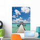 Road to the spa room on the pier. Concept of bodycare Wall Decal