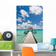 Road to the spa room on the pier. Concept of bodycare Wall Decal