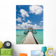 Road to the spa room on the pier. Concept of bodycare Wall Decal