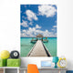 Road to the spa room on the pier. Concept of bodycare Wall Decal