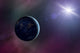 Earth sunrise with stellar wonders. Wall Decal