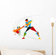 Cricket Batsman Wall Decal