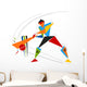 Cricket Batsman Wall Decal
