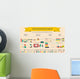 healthy lifestyle infographic Wall Decal