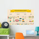 healthy lifestyle infographic Wall Decal