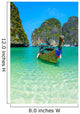 Long-tail boats in Maya Bay, Thailand Wall Decal