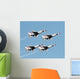 Flight of 4 USAF Thunderbirds Wall Decal