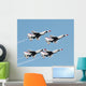 Flight of 4 USAF Thunderbirds Wall Decal