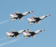 Flight of 4 USAF Thunderbirds Wall Decal