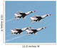 Flight of 4 USAF Thunderbirds Wall Decal