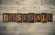 Baseball Wooden Letterpress Concept Wall Decal