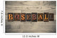 Baseball Wooden Letterpress Concept Wall Decal