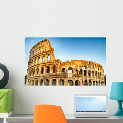 The Colosseum, Rome Wall Decal shown on a wall