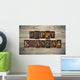 Happy Kwanzaa Wooden Concept Wall Decal