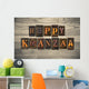 Happy Kwanzaa Wooden Concept Wall Decal