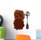 Ground coffee and beans Wall Decal