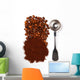 Ground coffee and beans Wall Decal