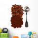 Ground coffee and beans Wall Decal