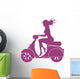 Girl Scooter Wall Decal